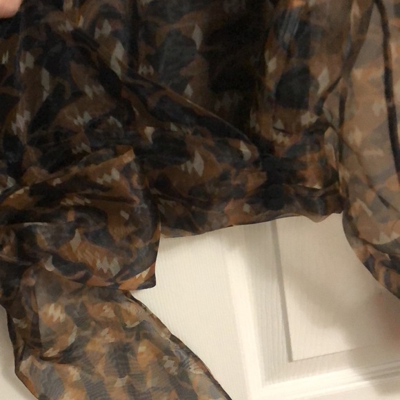 Wrap style sheer party top - Picture 6 of 7